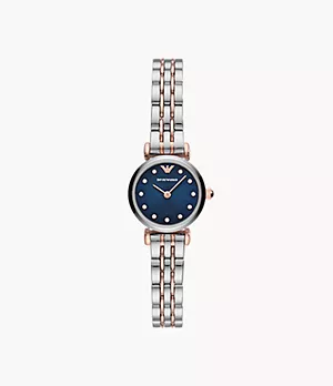 Emporio Armani Women's Two-Hand Two-Tone Stainless Steel Watch