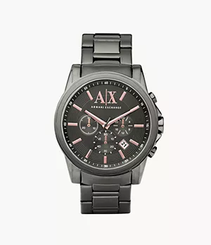 Armani Exchange Chronograph Grey Stainless Steel Watch