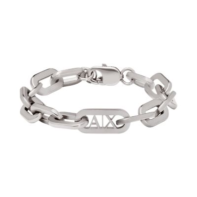 Armani Exchange Stainless Steel Chain Bracelet