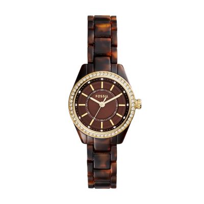 tortoise fossil watch