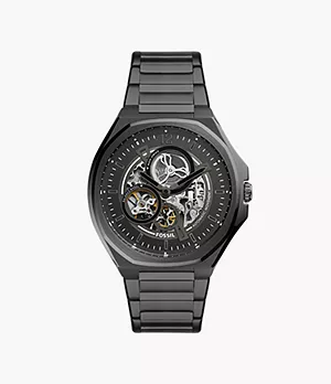 Evanston Automatic Black Stainless Steel Watch