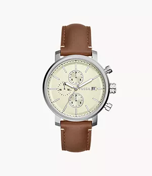Rhett Multifunction Brown LiteHide™ Leather Watch
