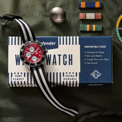 Defender Stainless Steel Watch Case Fossil