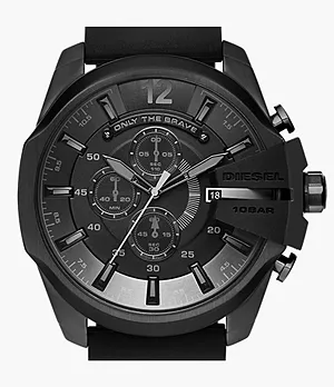 Diesel Men's Chief Series Chronograph Black Silicone Watch