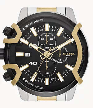Diesel Griffed Chronograph Two-Tone Stainless Steel Watch
