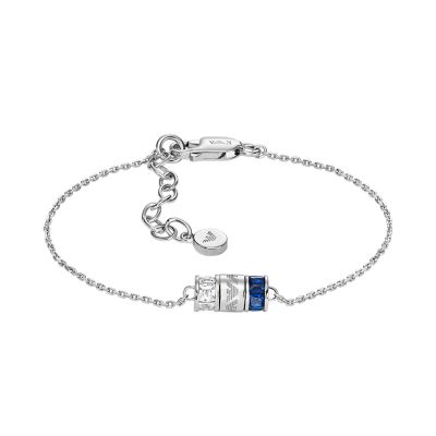 Emporio Armani Sterling Silver Components Bracelet