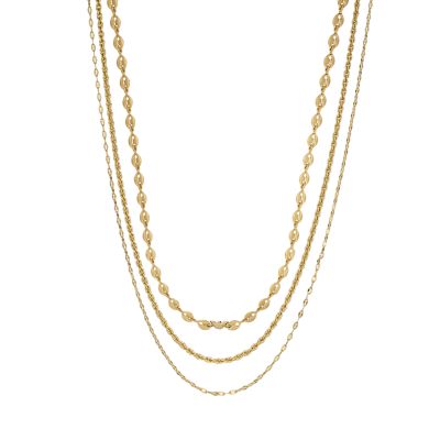 Emporio Armani Gold-Tone Brass Multi-Strand Necklace