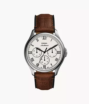 ARC-02 Multifunction Brown Croco Leather Watch