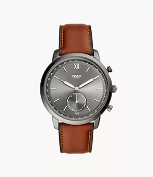 Hybrid Smartwatch Neutra Amber Leather