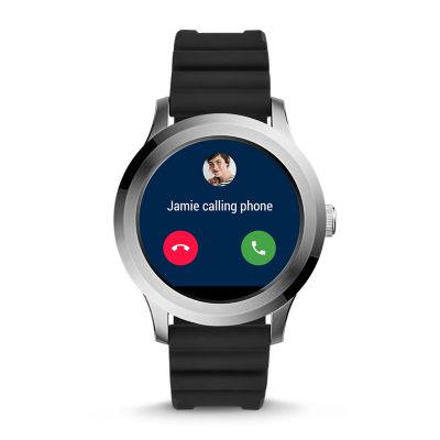 q explorist black smartwatch