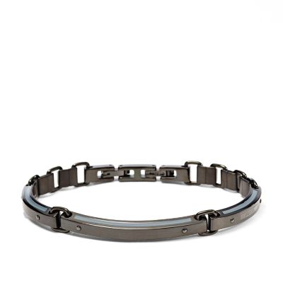 Black Basic Steel Bracelet Fossil