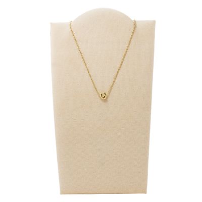 Knot Pendant Necklace Fossil