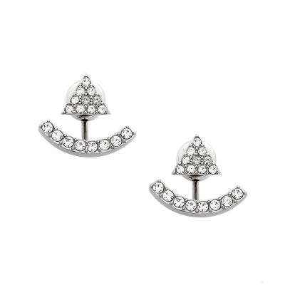 Curved Crystal Ear Jackets Fossil