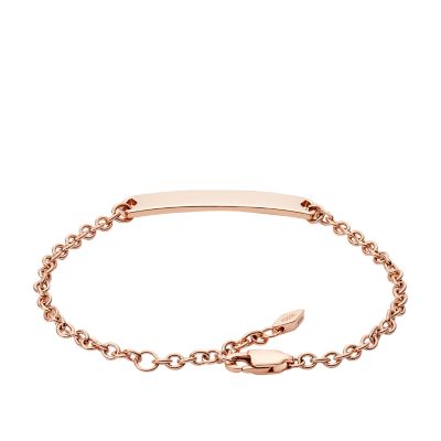 Engravable Plaque Bracelet Fossil