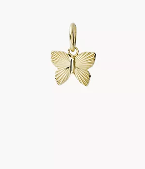 Corra Oh So Charming Gold-Tone Stainless Steel Butterfly Charm