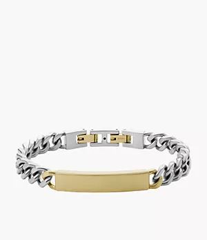 Core Essentials Two-Tone Stainless Steel ID Bracelet