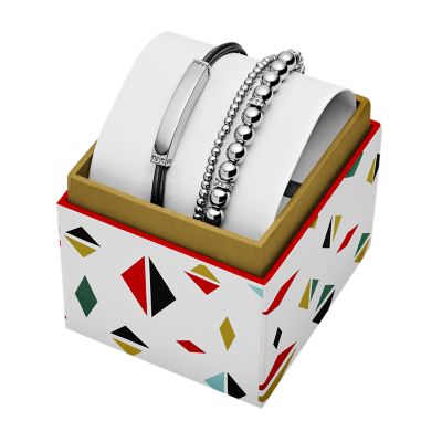 Trio Stainless Steel Bracelet Gift Set Fossil