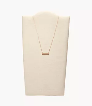Rose Gold-Tone Brass Pendant Necklace