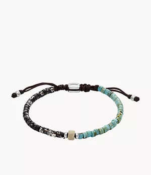 Bracelet de perles en acrylique turquoises et noires Summer Fashion