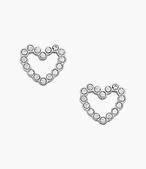 Open Heart Stainless Steel Earrings