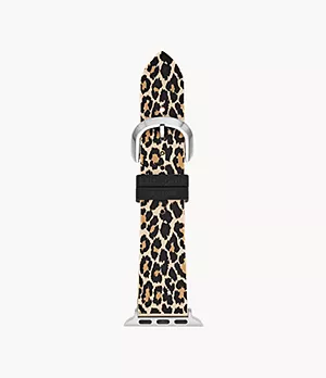 kate spade new york leopard silicone band for apple watch®, 38/40/41mm