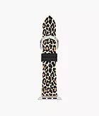 kate spade new york leopard silicone band for apple watch®, 38/40/41mm