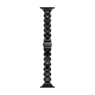 kate spade new york black stainless steel band for apple watch®, 38/40/41/42/44/45/49mm