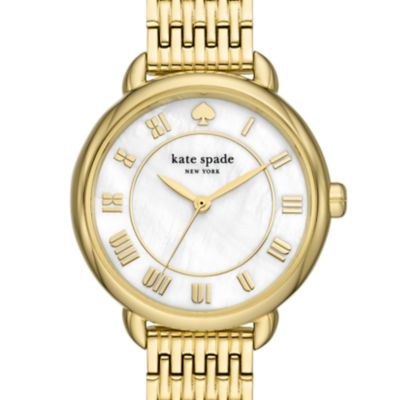 kate spade new york lily avenue gold-tone stainless steel watch