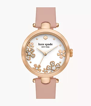kate spade new york holland pink leather watch