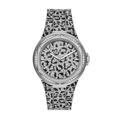 Michael Kors Lennox Three-Hand Two-Tone Stainless Steel Watch