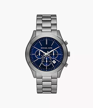 Michael Kors Slim Runway Chronograph Gunmetal Stainless Steel Watch