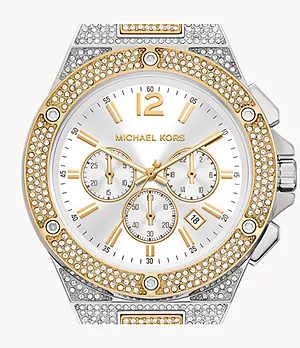 Michael Kors Lennox Chronograph Two-Tone Stainless Steel Watch
