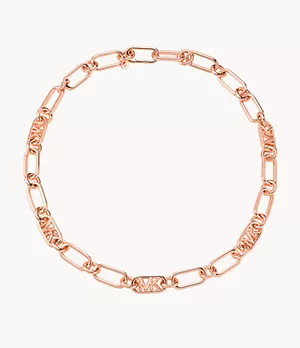 Michael Kors 14K Rose Gold-Plated Empire Link Chain Necklace