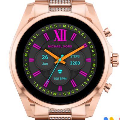 Michael Kors Gen 6 Bradshaw Rose Gold-Tone Stainless Steel Smartwatch