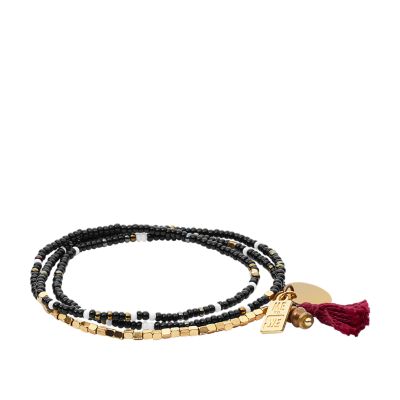 Fossil x Me to We Rafiki Beaded Wrap Bracelet Fossil