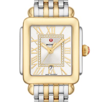 Deco Madison Mid Two-Tone 18K Gold Diamond Dial Watch