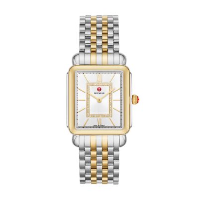 Deco II Two-Tone 18k Gold Diamond Dial Watch