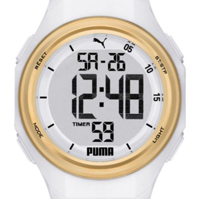 PUMA 9 Digital Black and White Polyurethane Watch