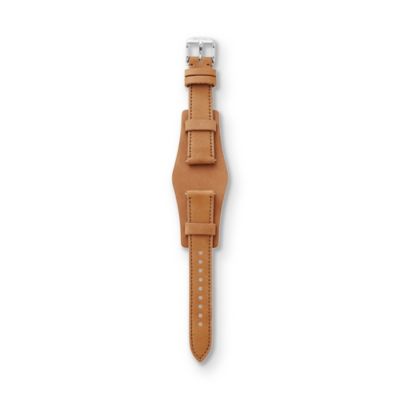camel leather watch strap