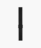 18mm Black Stainless Steel Mesh Bracelet