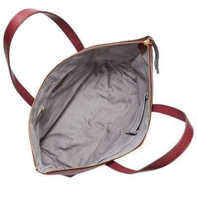 fossil jenna tote brown