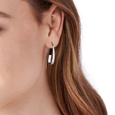 Kariana Silver-Tone Hoop Earrings