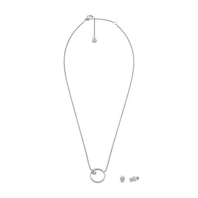 Kariana Gift Set Glitz Heart Earrings and Necklace