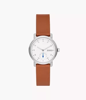 Kuppel Lille Two-Hand Sub-Second Brown Leather Watch