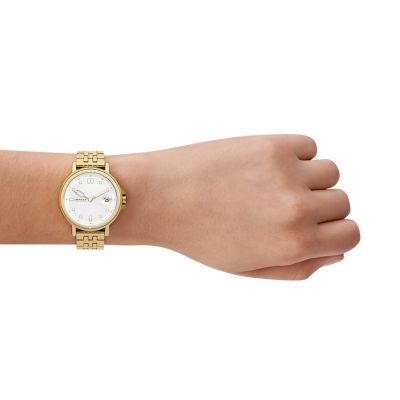 Signatur Lille Sport Three-Hand Date Gold Stainless Steel Bracelet Watch