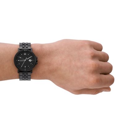 Signatur Sport Three-Hand Date Midnight Stainless Steel Bracelet Watch