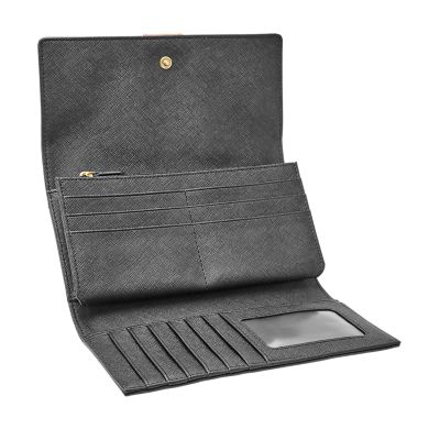 Emma RFID Flap Clutch Fossil