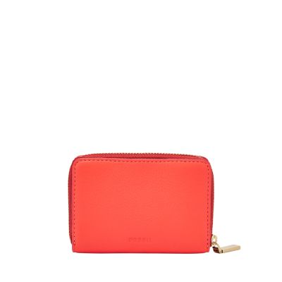 RFID Mini Zip Card Case Fossil