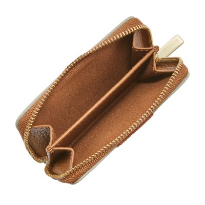 RFID Mini Zip Card Case Fossil