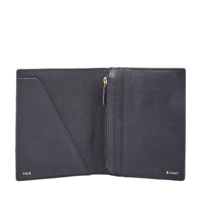 Leather RFID Passport Case Fossil